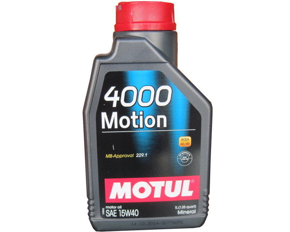 102815 olio motul 4000 motion 15w40 4tempi minerale - flacone 1 litro per auto