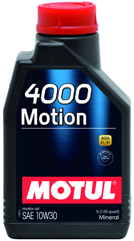 102813 olio motul 4000 motion 10w30 4tempi minerale - flacone 1 litro per auto