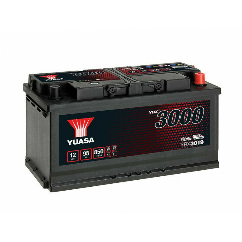 ybx3019 batteria auto yuasa 12volts 95ah 850a positivo destro- lunghezza 353 x larghezza 175 x altezza 190mm